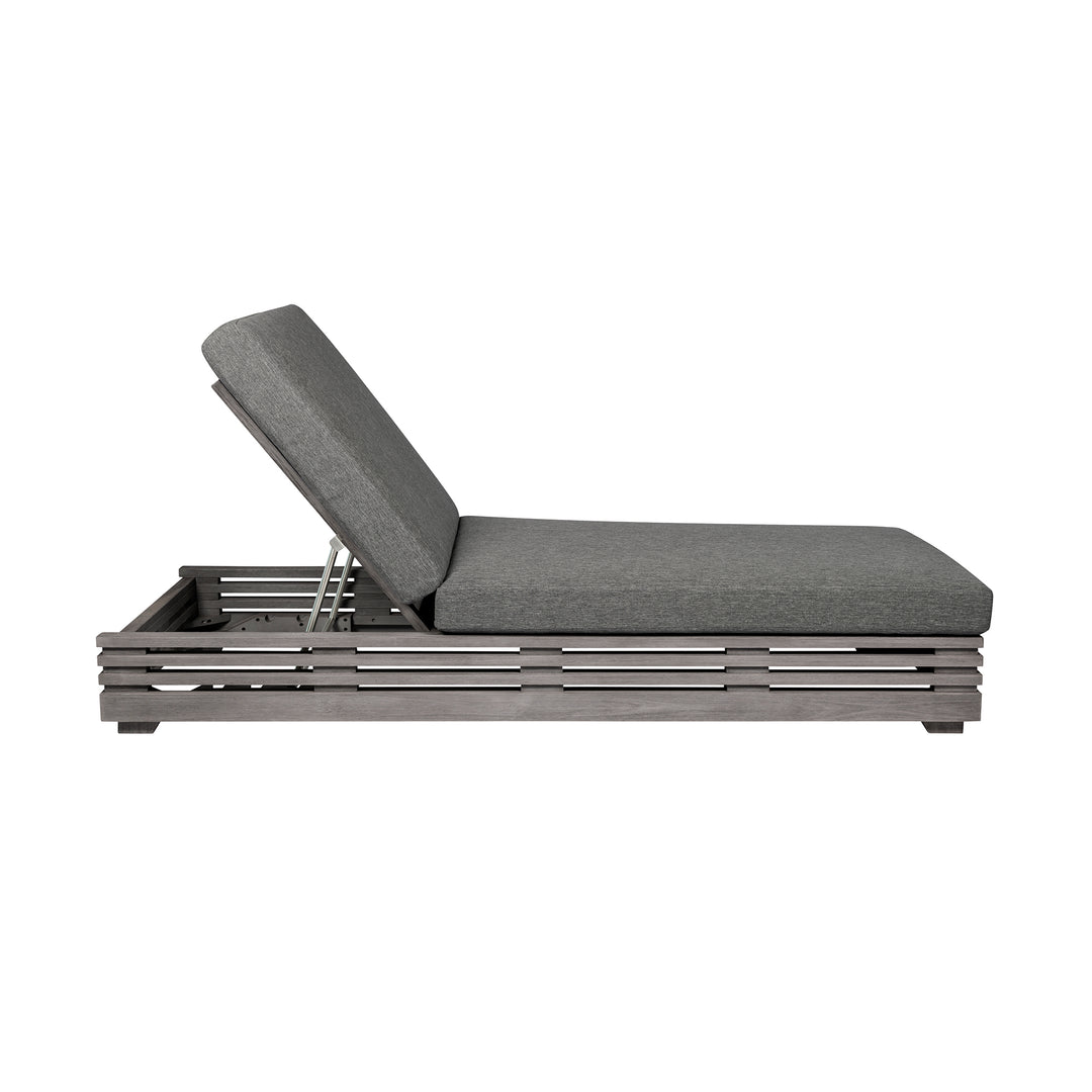 81.5"W x 32"D x 33.5-14"H / Gray/Light Gray