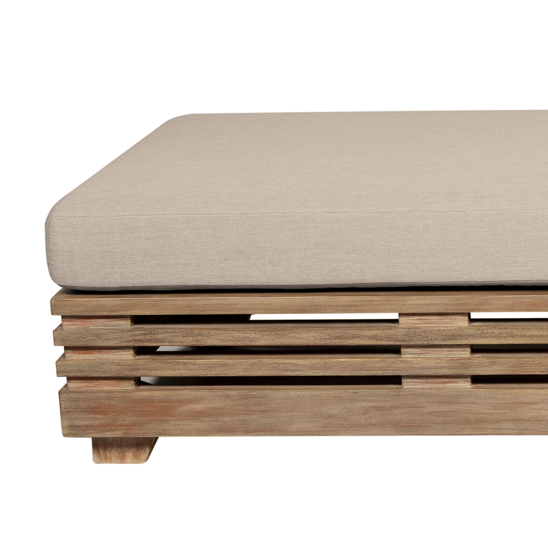 81.5"W x 32"D x 33.5-14"H / Brown/Light Brown