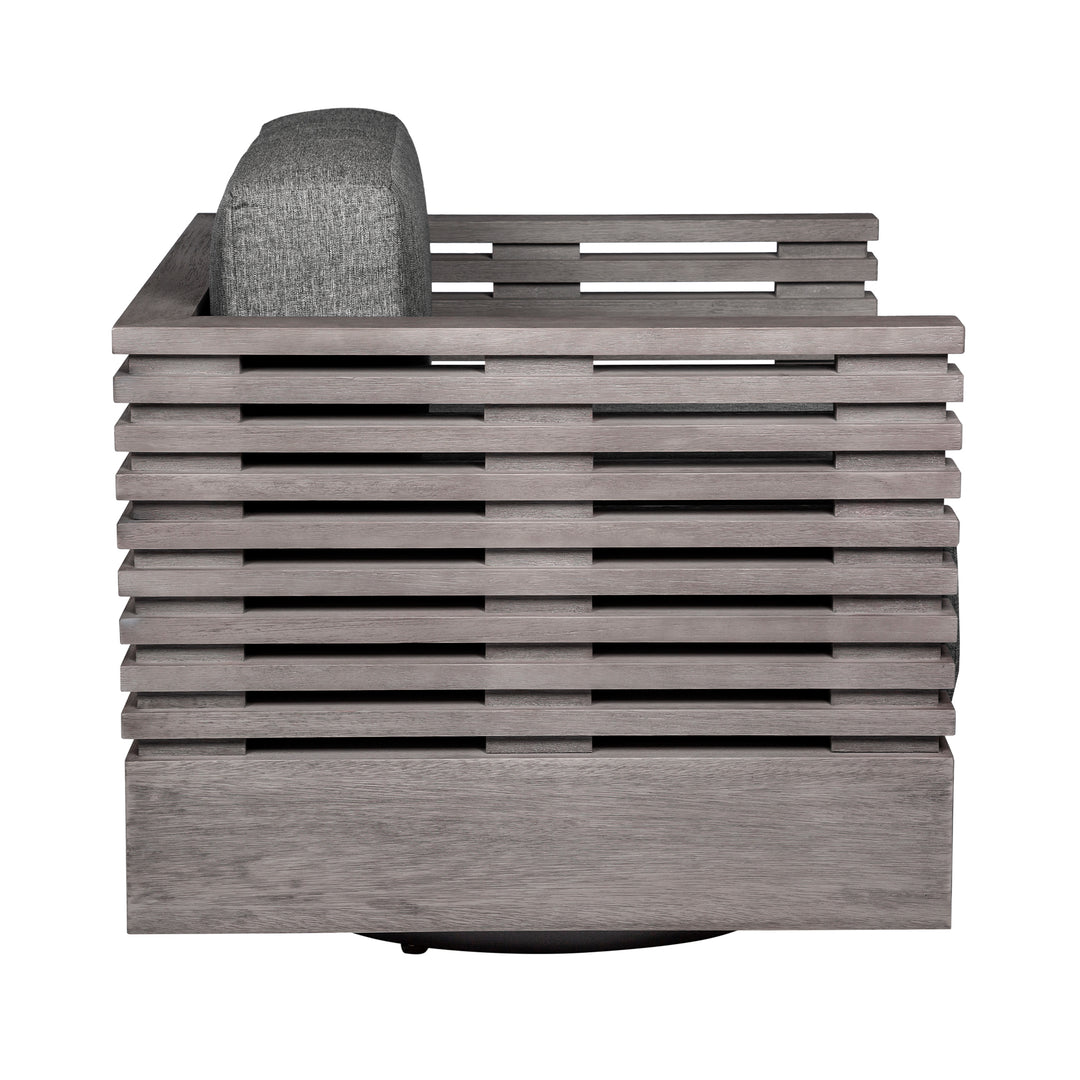 31"W x 30.5"D x 28"H / Gray/Light Gray