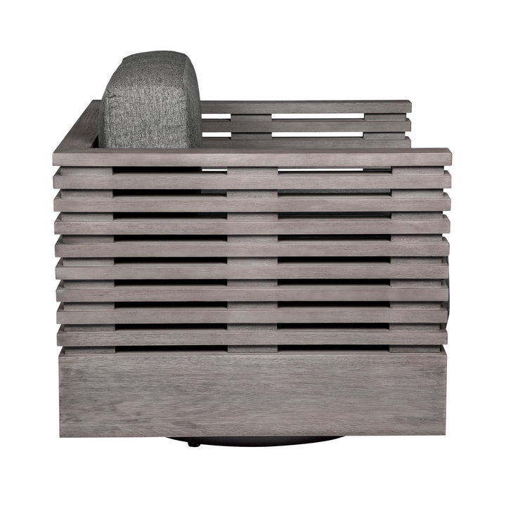 31"W x 30.5"D x 28"H / Gray/Light Gray