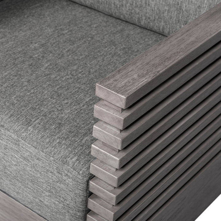 31"W x 30.5"D x 28"H / Gray/Light Gray