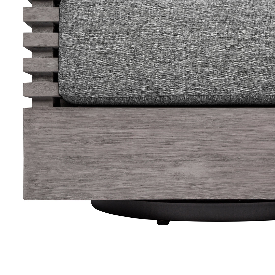 31"W x 30.5"D x 28"H / Gray/Light Gray