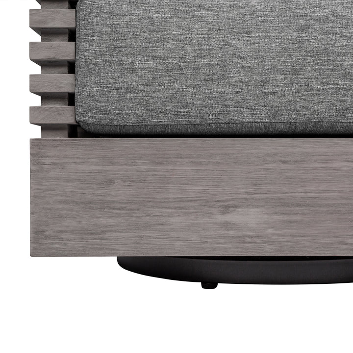 31"W x 30.5"D x 28"H / Gray/Light Gray