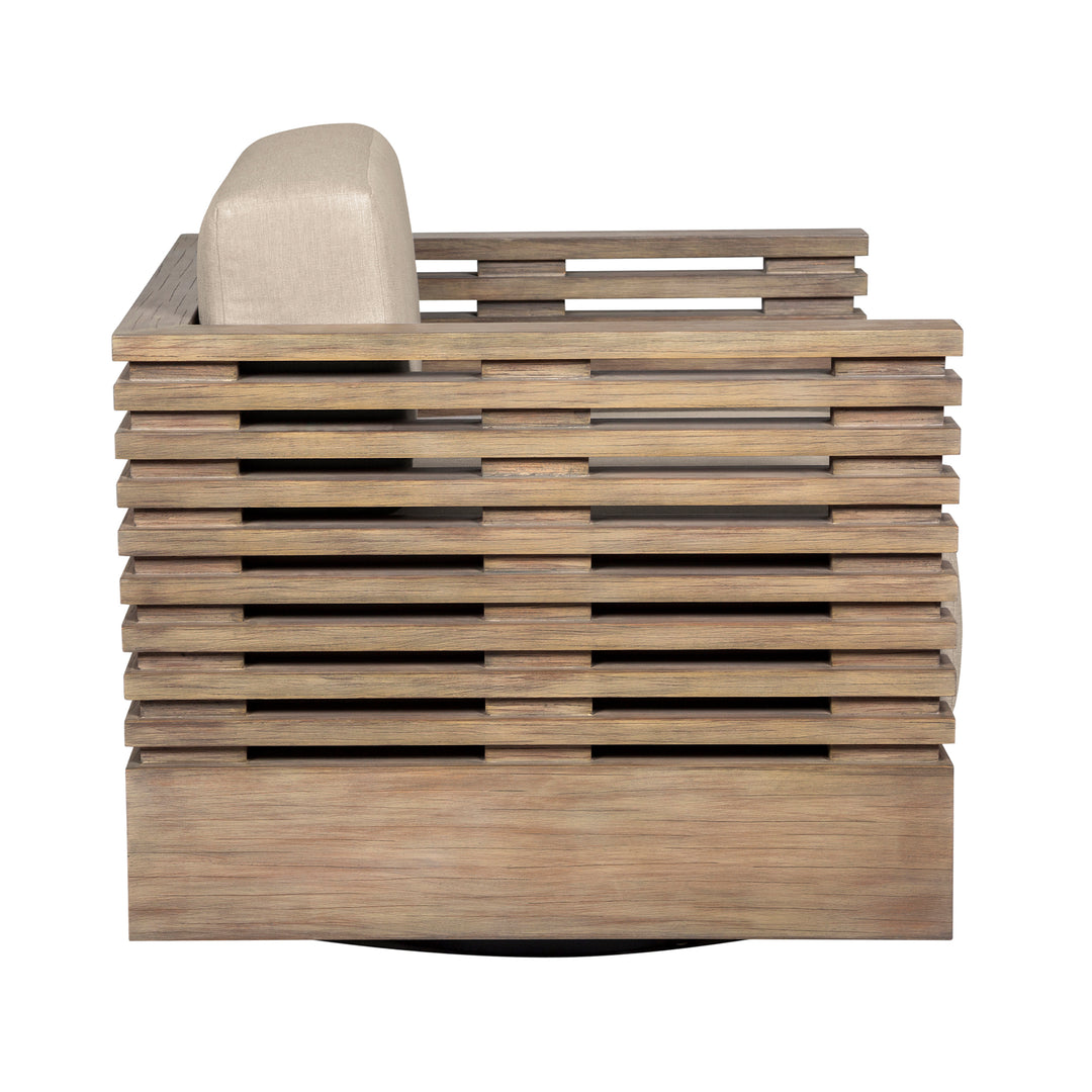 31"W x 30.5"D x 28"H / Brown/Light Brown