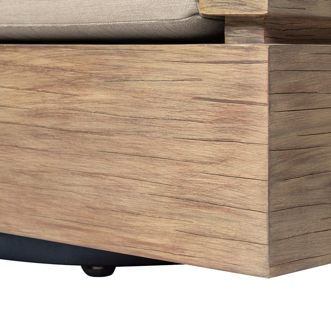 31"W x 30.5"D x 28"H / Brown/Light Brown