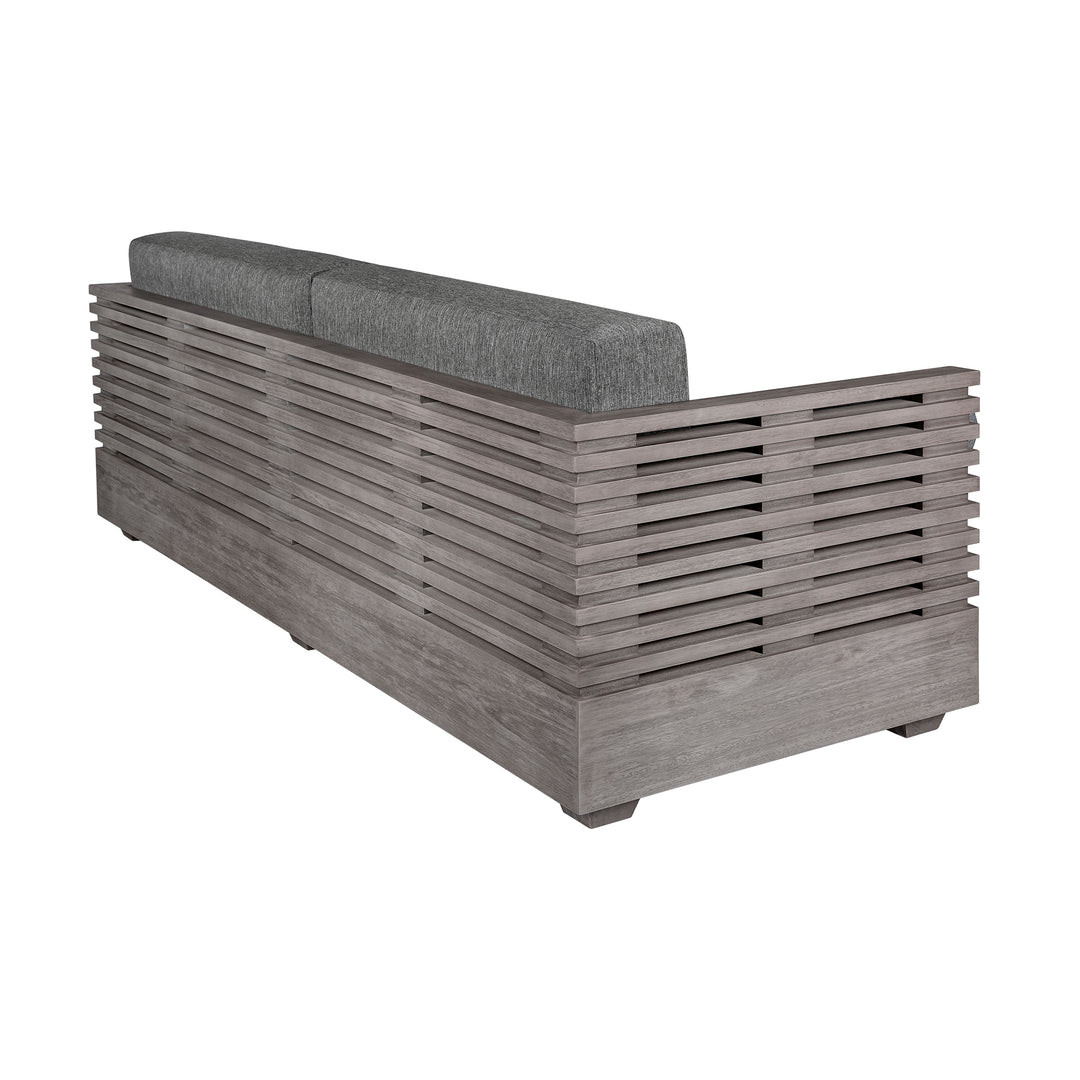 83"W x 30.5"D x 28"H / Gray/Light Gray