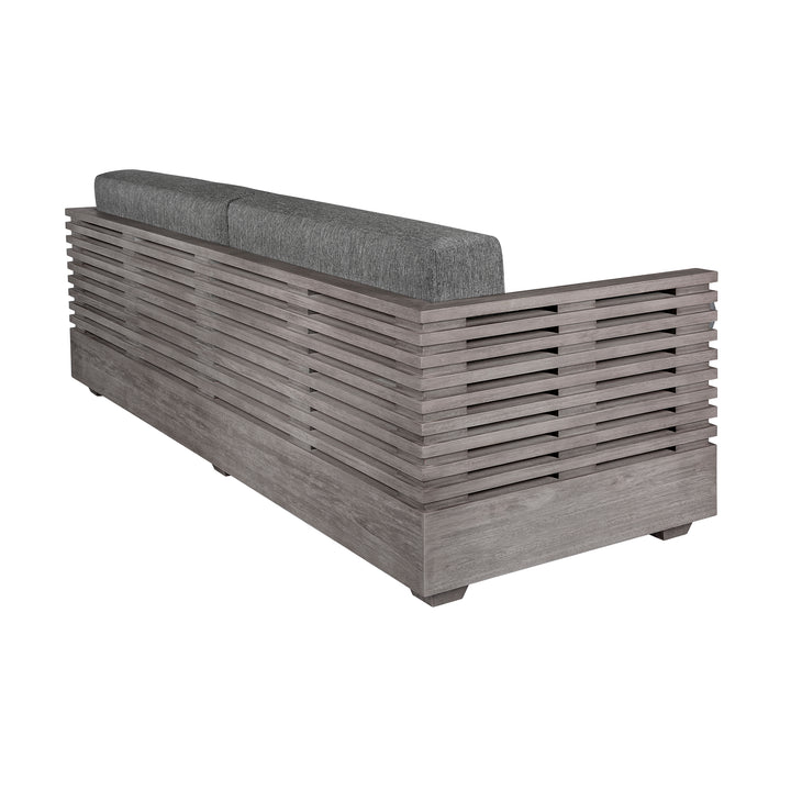 83"W x 30.5"D x 28"H / Gray/Light Gray