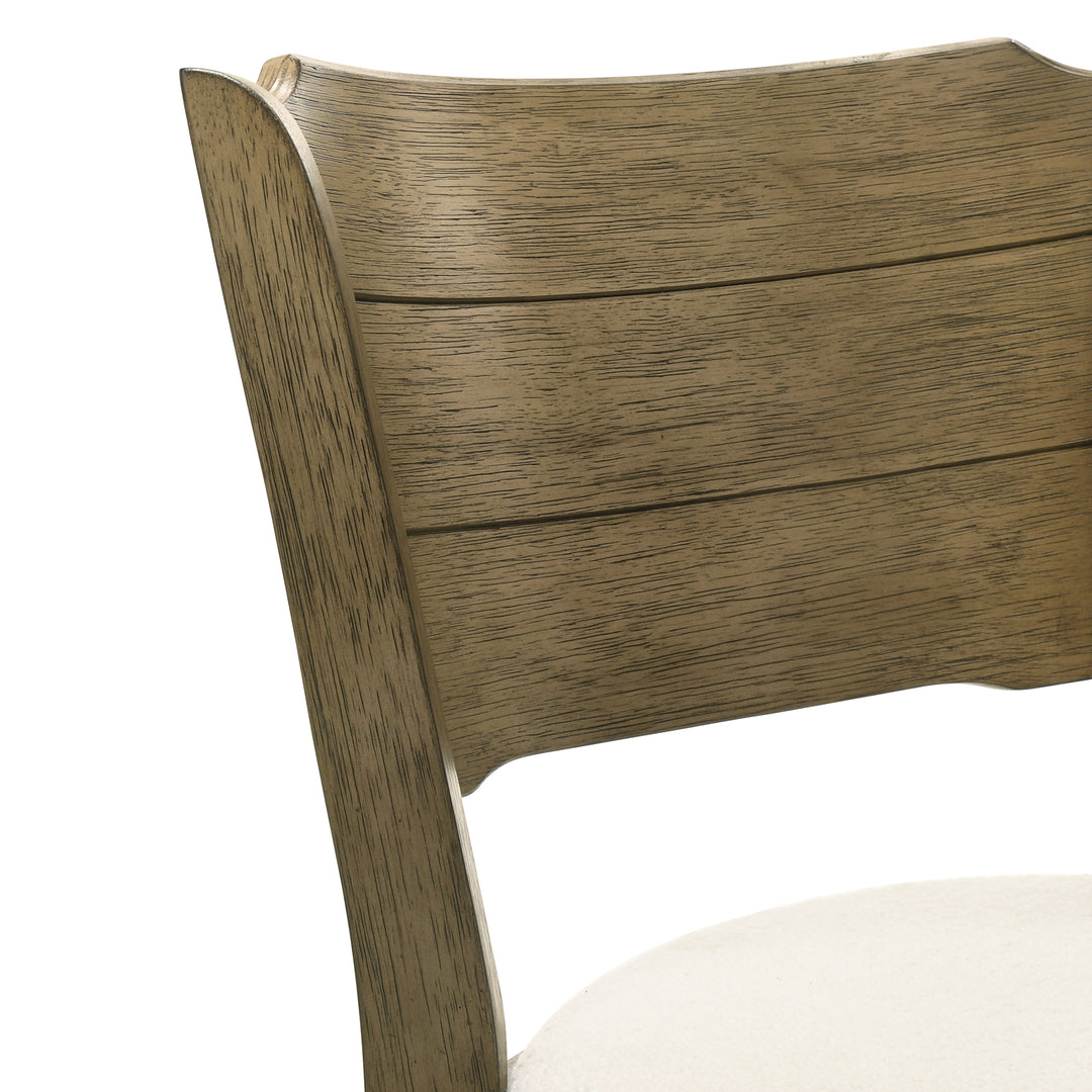 21.125"W x 19.75"D x 39.625"H / White/Putty Brown