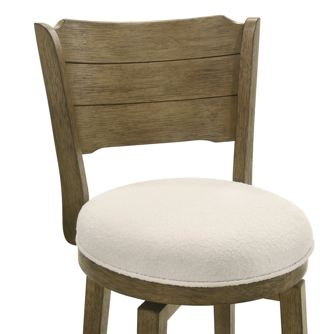 21.125"W x 19.75"D x 43.25"H / White/Putty Brown