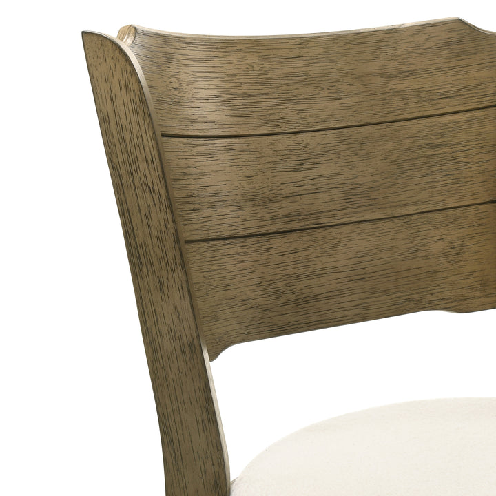 21.125"W x 19.75"D x 43.25"H / White/Putty Brown