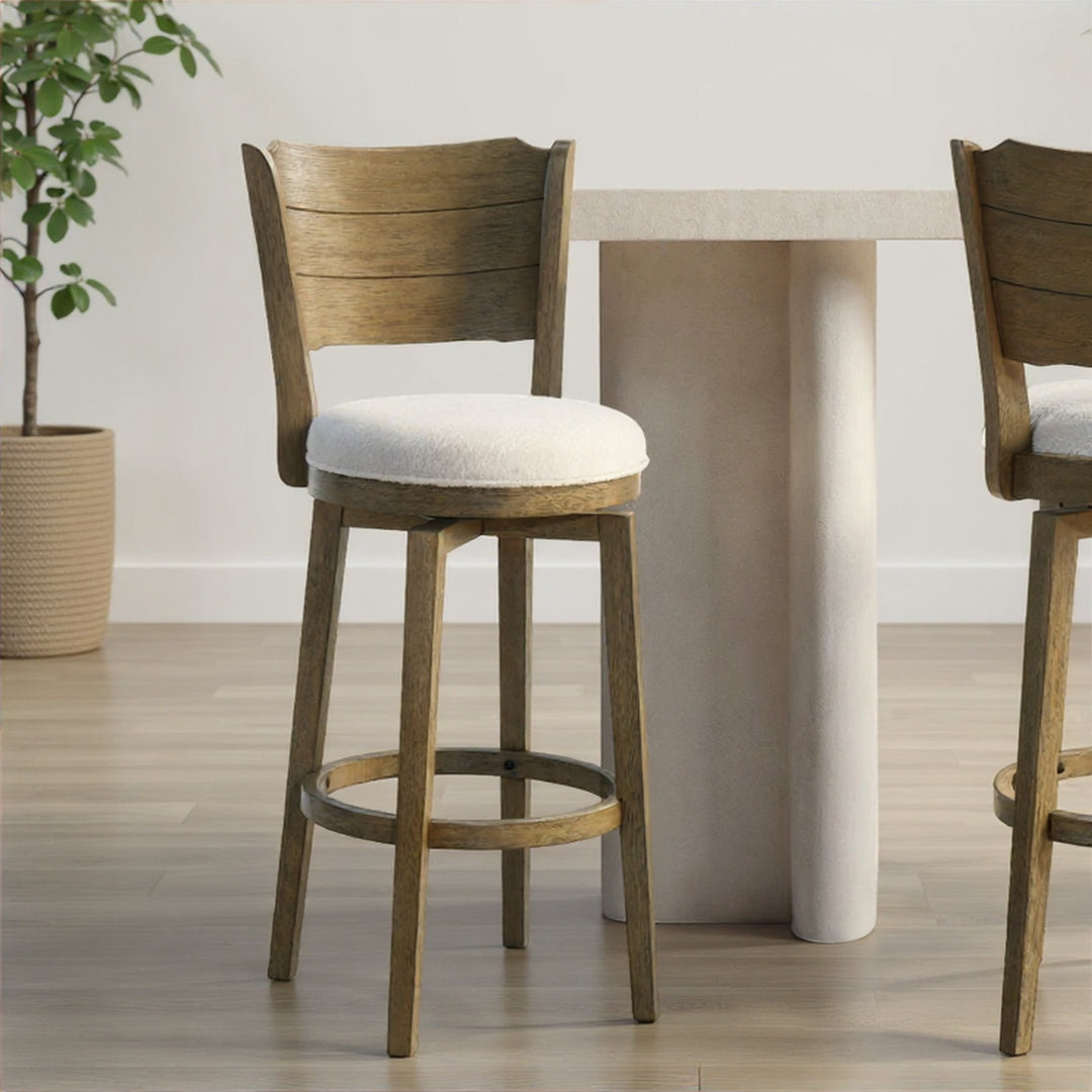 21.125"W x 19.75"D x 43.25"H / White/Putty Brown