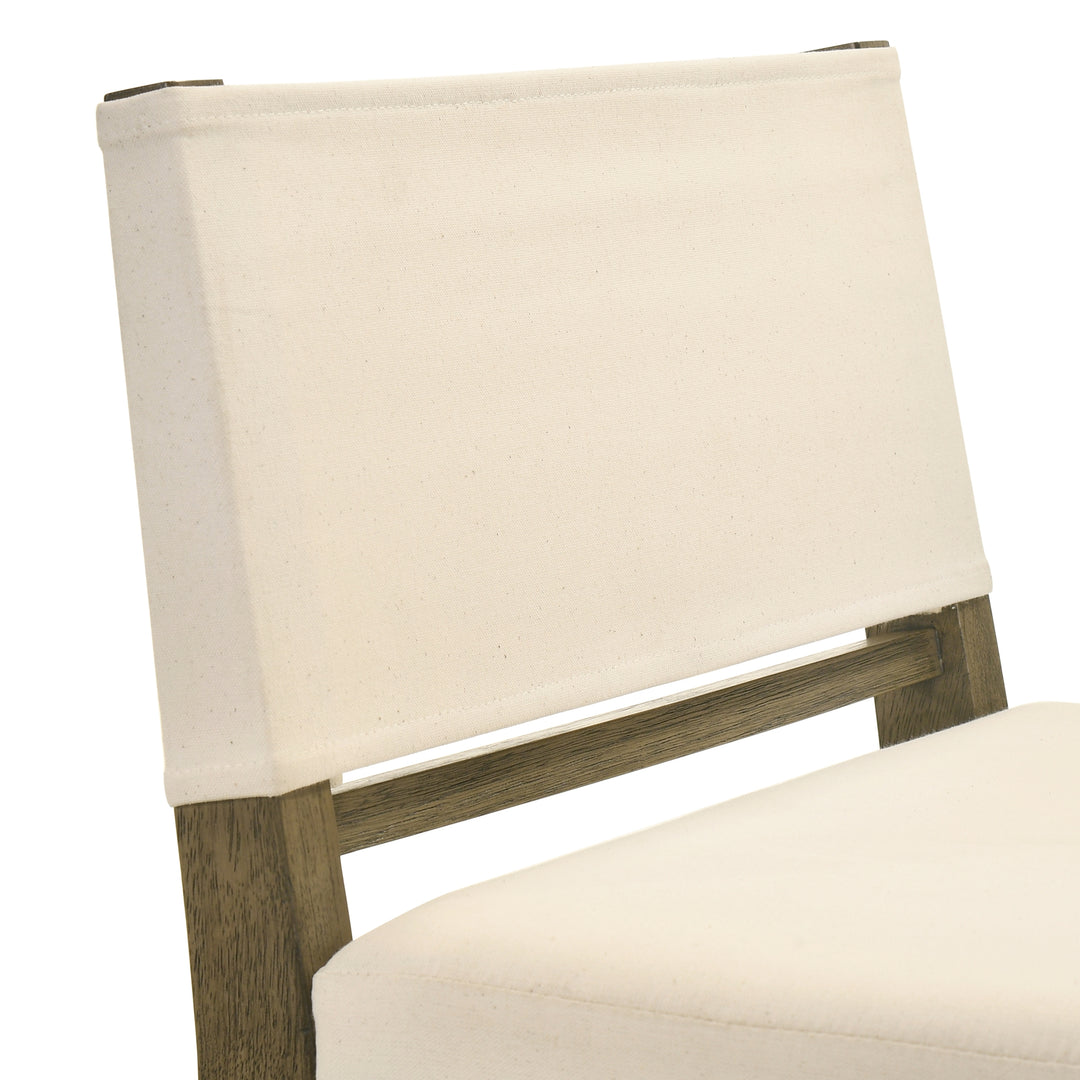 18.5"W x 20.8"D x 40.35"H / White/Putty Brown