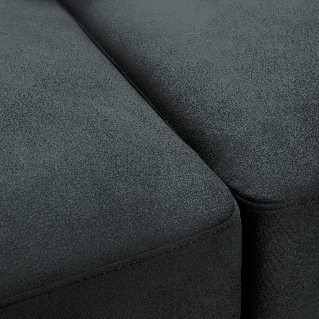 79"W x 35"D x 33"H / Flint/Matte Black