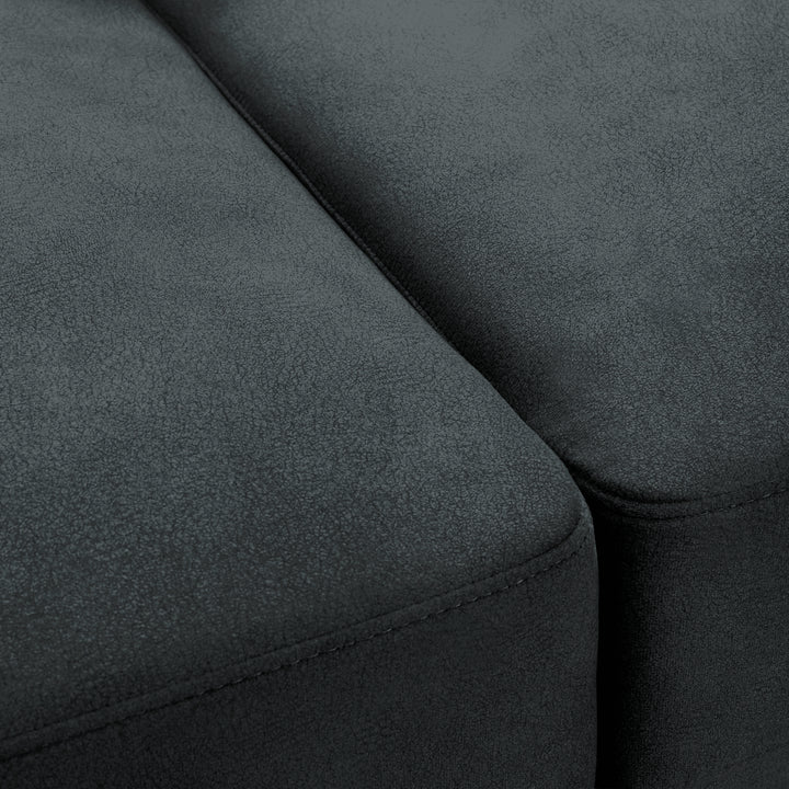 79"W x 35"D x 33"H / Flint/Matte Black