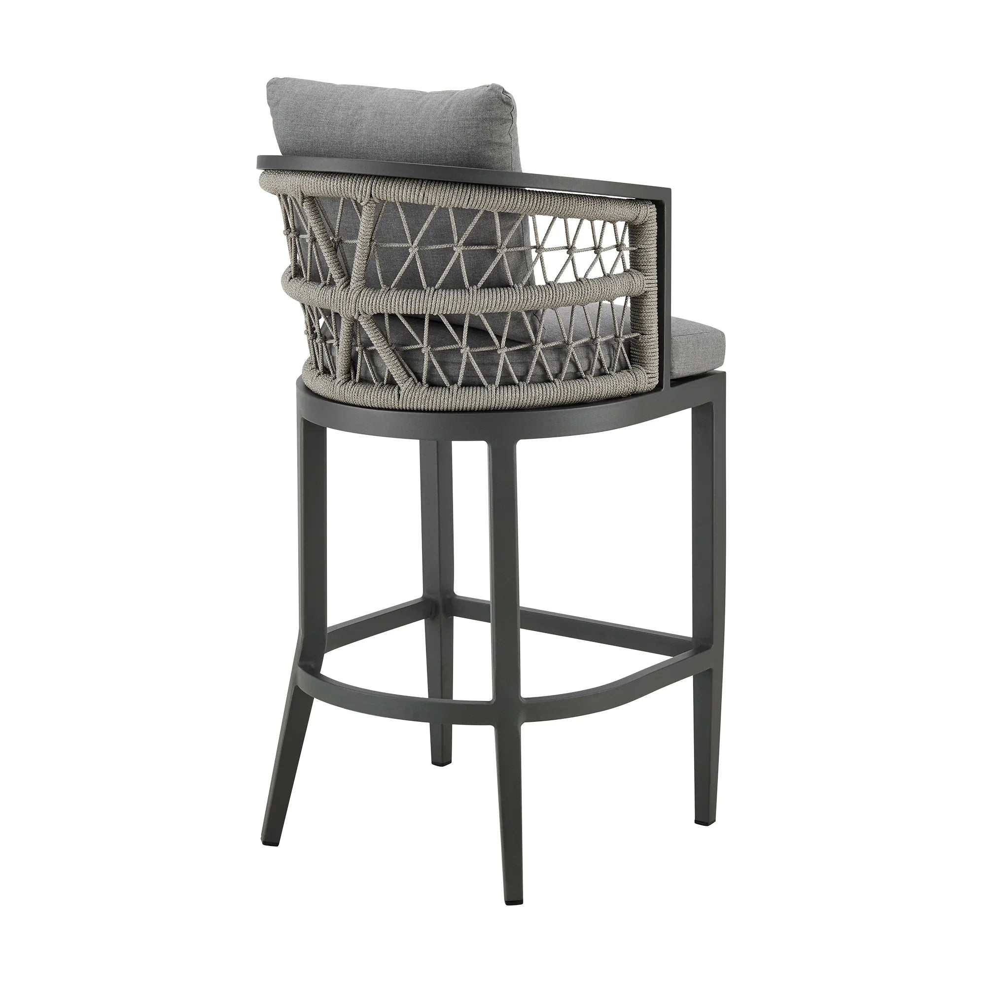 Armen Living Zella Outdoor Counter Stool - Thumbnail 3