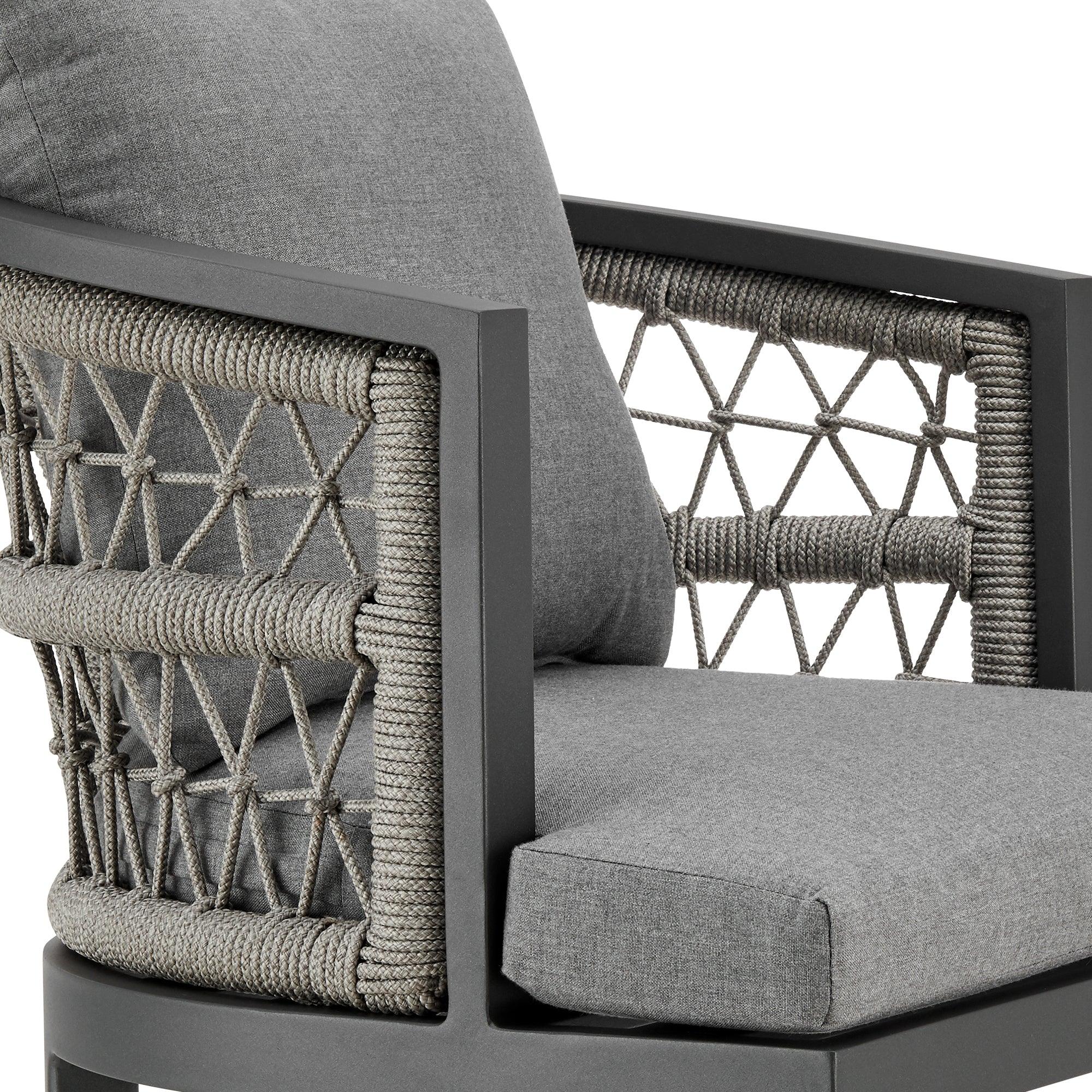 Armen Living Zella Outdoor Counter Stool - Thumbnail 2
