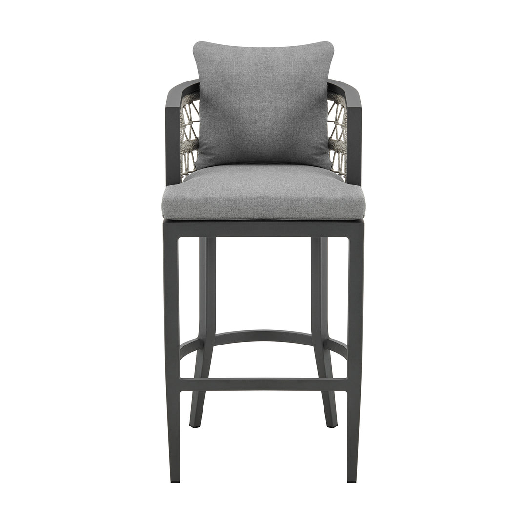 American Home Furniture Armen Living Zella Outdoor Barstool Set of 2