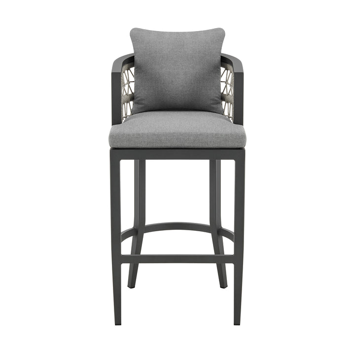 American Home Furniture Armen Living Zella Outdoor Barstool Set of 2