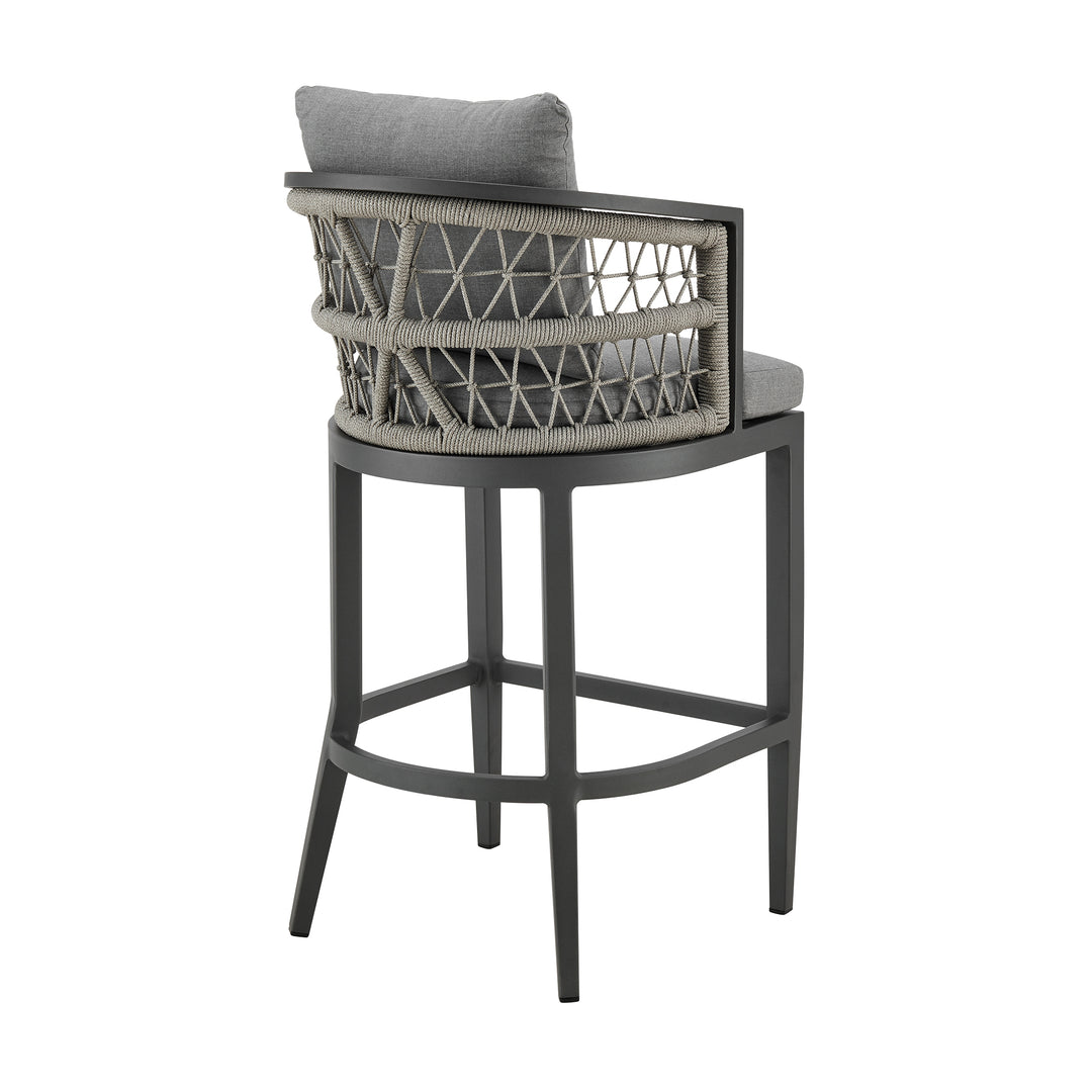 American Home Furniture Armen Living Zella Outdoor Barstool Set of 2