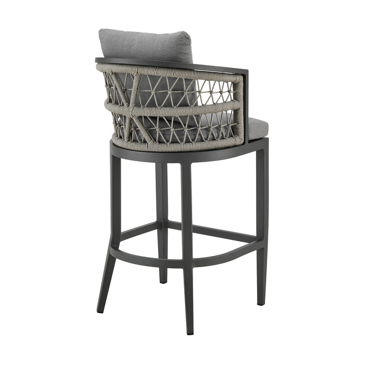 American Home Furniture Armen Living Zella Outdoor Barstool Set of 2