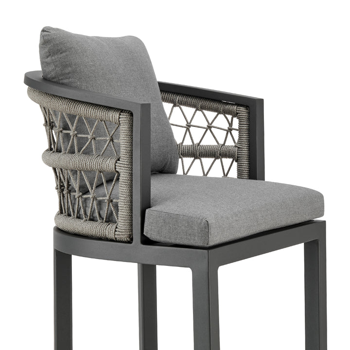 American Home Furniture Armen Living Zella Outdoor Barstool Set of 2