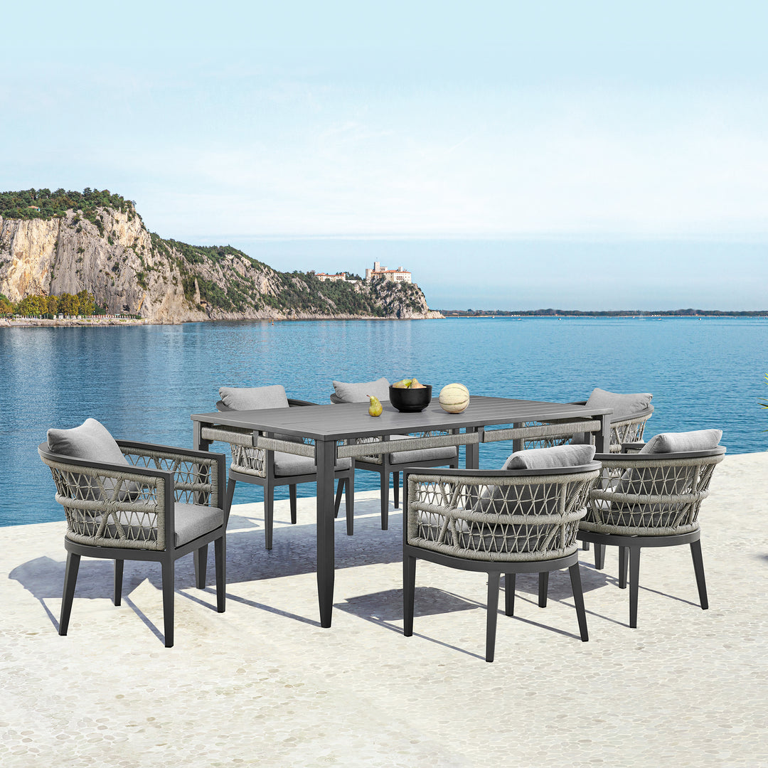 American Home Furniture Armen Living Zella Outdoor Dining Table