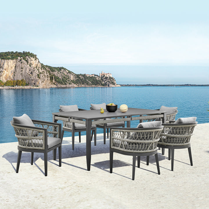 American Home Furniture Armen Living Zella Outdoor Dining Table
