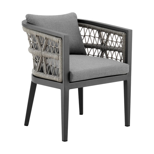 American Home Furniture Armen Living Zella Outdoor Dining Chair Set of 2