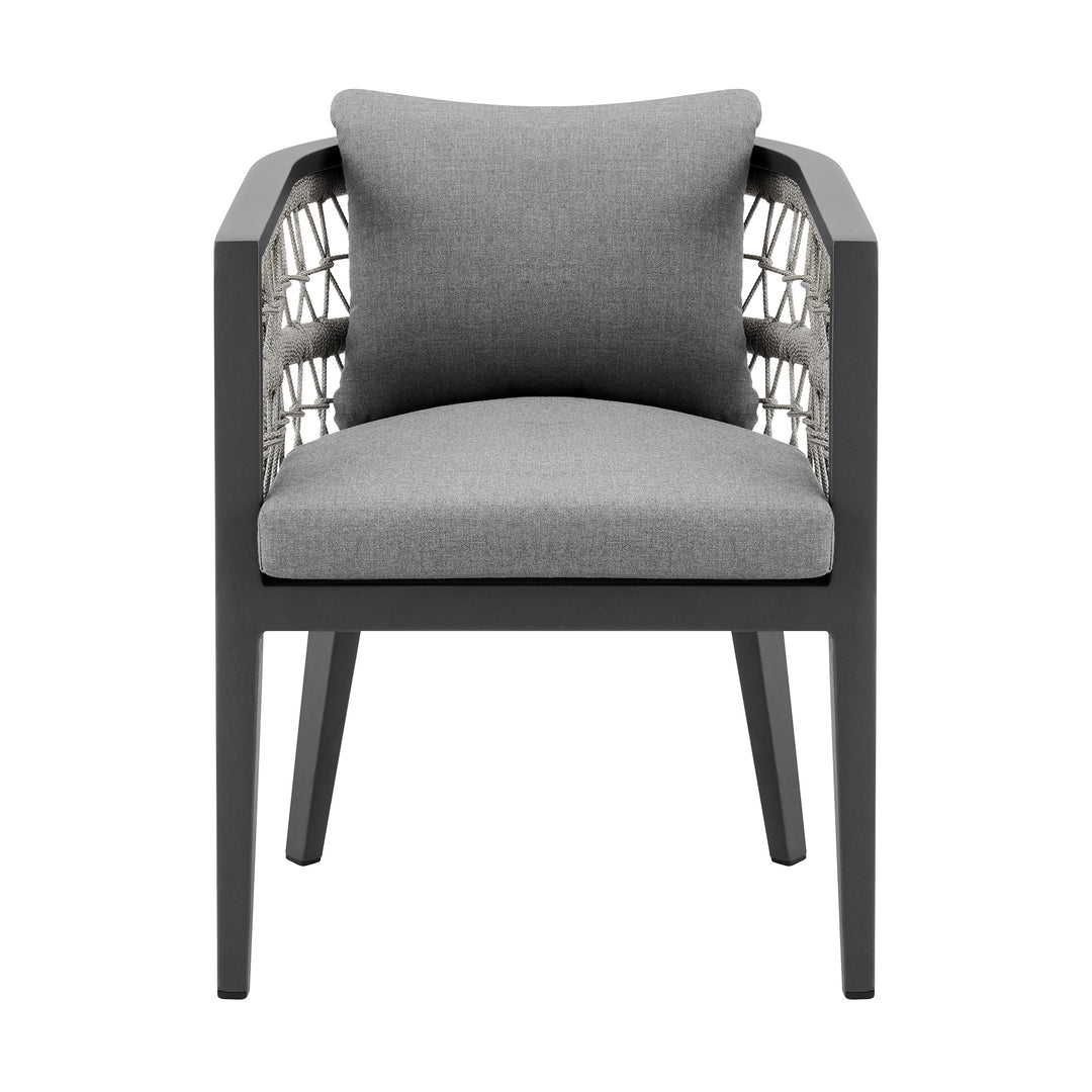 American Home Furniture Armen Living Zella Outdoor Dining Chair Set of 2