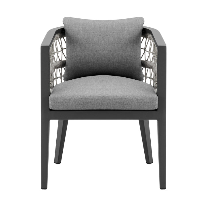 American Home Furniture Armen Living Zella Outdoor Dining Chair Set of 2