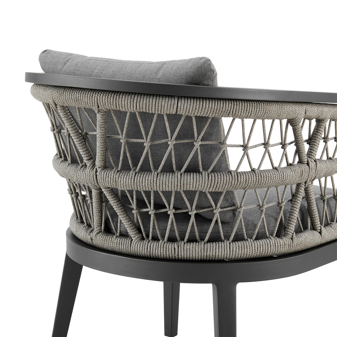 American Home Furniture Armen Living Zella Outdoor Dining Chair Set of 2