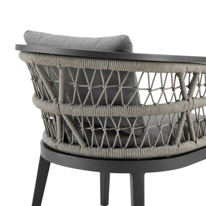 American Home Furniture Armen Living Zella Outdoor Dining Chair Set of 2