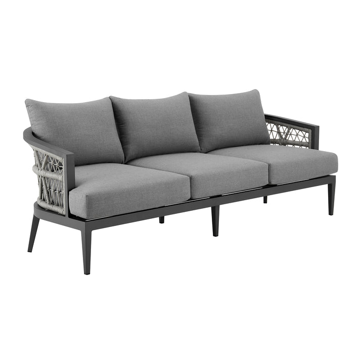 American Home Furniture Armen Living Zella Outdoor Sofa