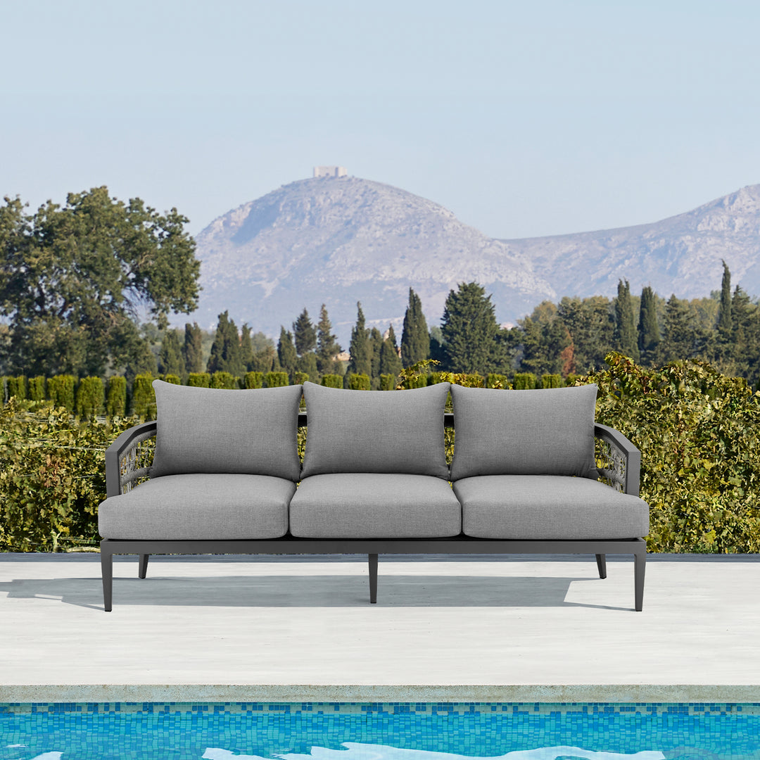 American Home Furniture Armen Living Zella Outdoor Sofa