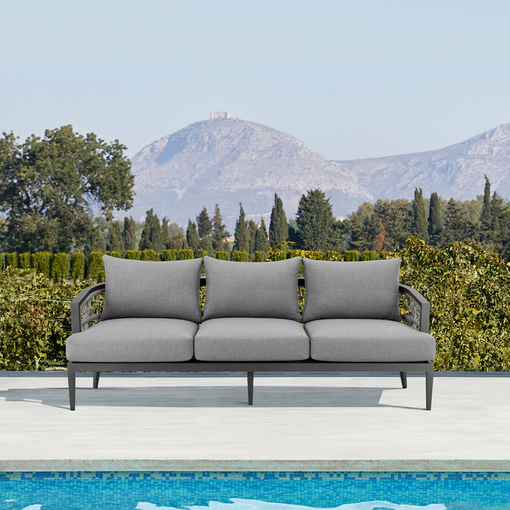 American Home Furniture Armen Living Zella Outdoor Sofa