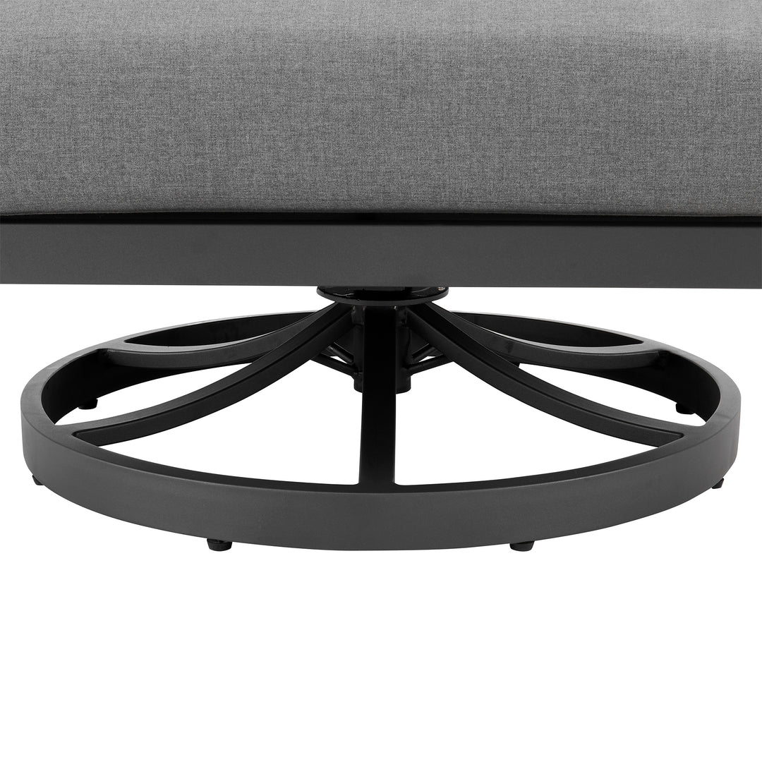 American Home Furniture Armen Living Zella Outdoor Swivel Chair