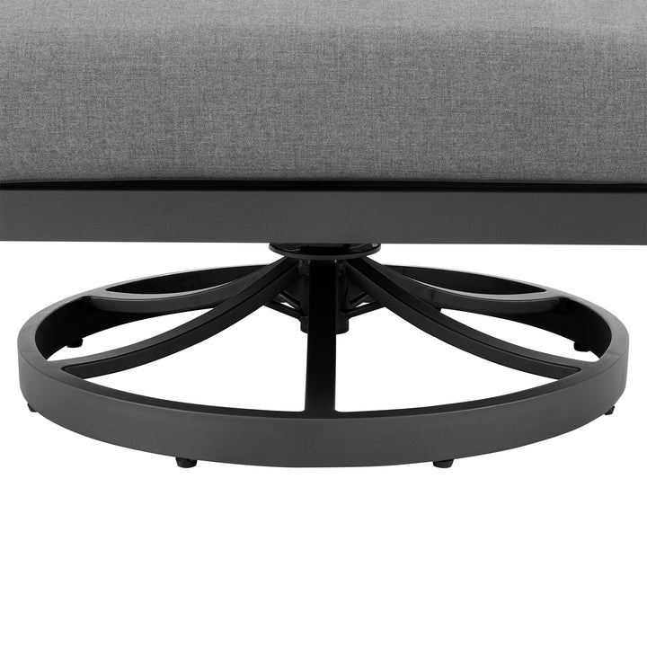 American Home Furniture Armen Living Zella Outdoor Swivel Chair