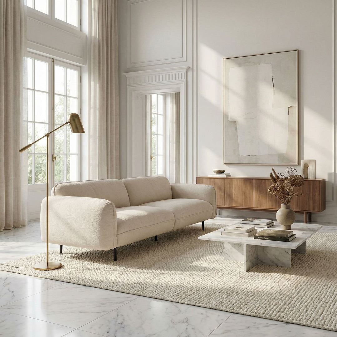 Noir - Franklin Sofa, Performance Chenille Fabric - LEA-AS002FB