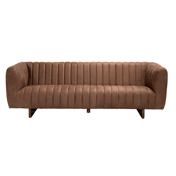 Noir Khann Sofa - Orris Brown Leather