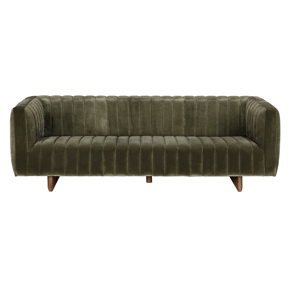 Noir - Khann Sofa, Green Performance Velvet - LEA-AS004VEL