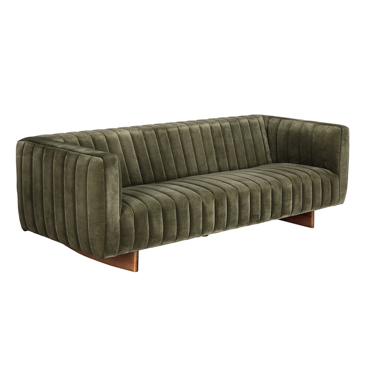 Noir - Khann Sofa, Green Performance Velvet - LEA-AS004VEL