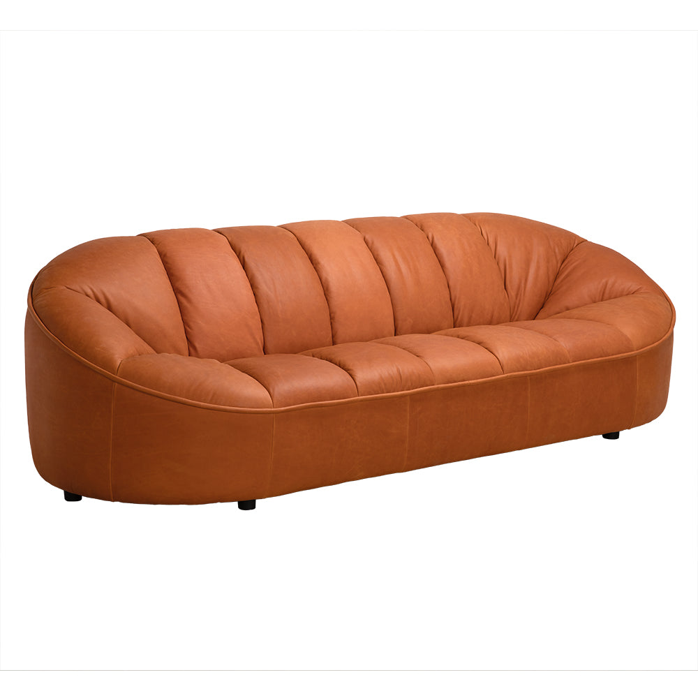 Noir - Amadeus Sofa, Roman Red Leather - LEA-AS005RR