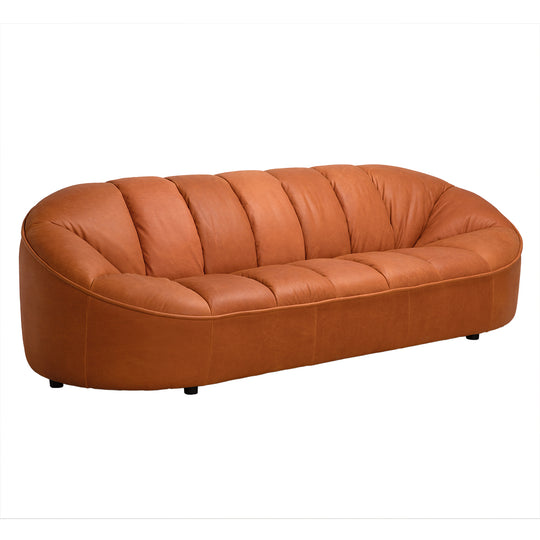 Noir - Amadeus Sofa, Roman Red Leather - LEA-AS005RR