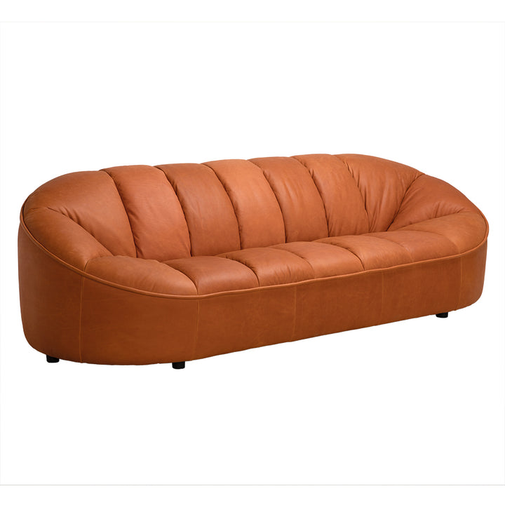 Noir - Amadeus Sofa, Roman Red Leather - LEA-AS005RR