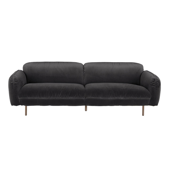Noir - Franklin Sofa, Grey Velvet - LEA-AS006GRV