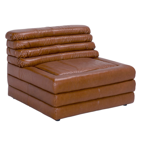 Noir - Bandera Sofa, 1A, Roche Tan Leather - LEA-AS015A-1ABR