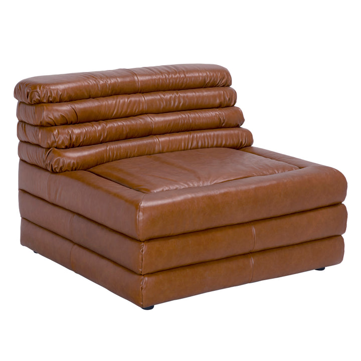 Noir - Bandera Sofa, 1A, Roche Tan Leather - LEA-AS015A-1ABR