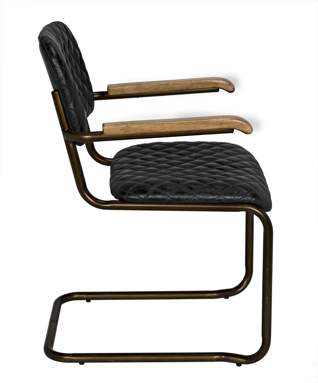 American Home Furniture | Noir - 0045 Arm Chair, Vintage Black Leather