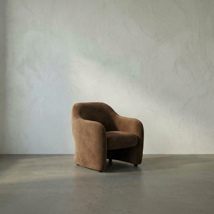 Noir - Marx Chair, Brown Velvet - LEA-C005BRV