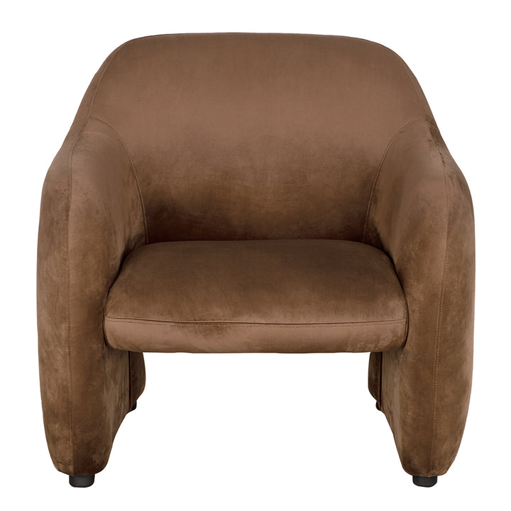 Noir - Marx Chair, Brown Velvet - LEA-C005BRV